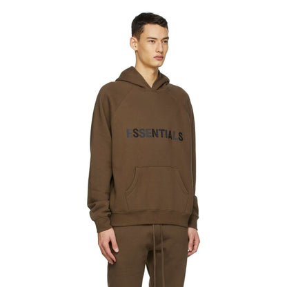 FEAR OF GOD ESSENTIALS x SSENSE Pullover Hoodie Applique Logo Rain Drum — XXS — Top View