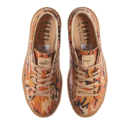 Rihanna x PUMA Suede Creeper Orange Camo — UK 3 | EU 35.5 | US 5.5 — Detail View