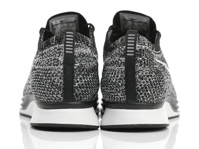 Nike Flyknit Racer Oreo 2 Black White — UK 3 | EU 35.5 | US 3.5 — Top View