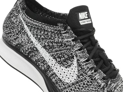 Nike Flyknit Racer Oreo 2 Black White — UK 3 | EU 35.5 | US 3.5 — Detail View