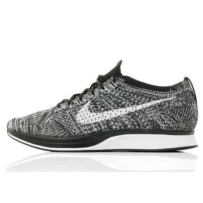 Nike Flyknit Racer Oreo 2 Black White — UK 3 | EU 35.5 | US 3.5 — Front View