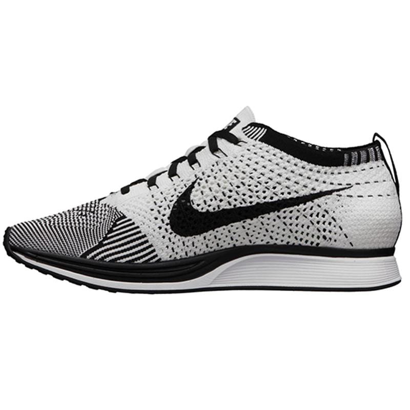 Nike Flyknit Racer - Black-White — UK 3 | EU 35.5 | US 3.5 — Front View
