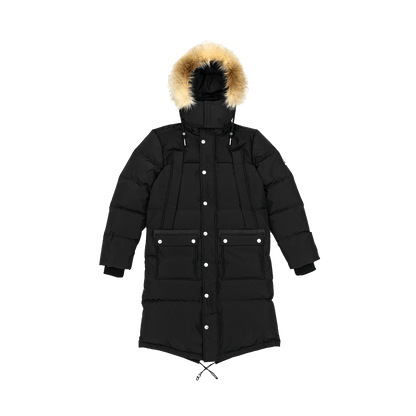 Benjart Fur Parka 'Black' — XXS — Front View