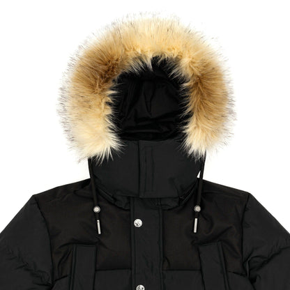Benjart Fur Parka 'Black' — XXS — Side View