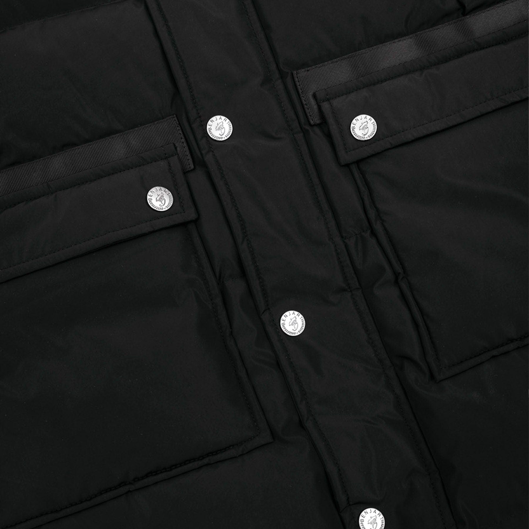 Benjart Fur Parka 'Black' — XXS — Lifestyle View