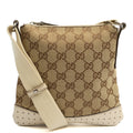 Gucci Cross Body Messenger in Brown, GG Supreme Canvas — Front View