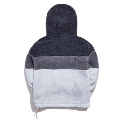 Kith Sherpa Double Pocket Hoodie Pearl Blue — XXS — Side View