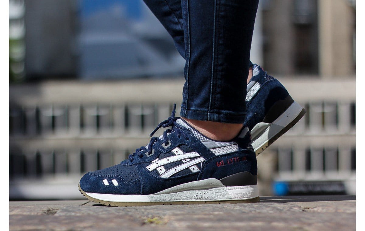 ASICS GEL LYTE III 'PATCHWORK' Navy & White — UK 3 | EU 36 | US 4 — Alternate View 7
