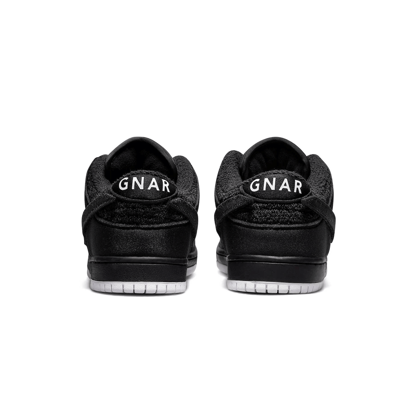 Gnarhunters x Nike Dunk Low SB 'Black' — UK 3 | EU 35.5 | US 3.5 — Top View