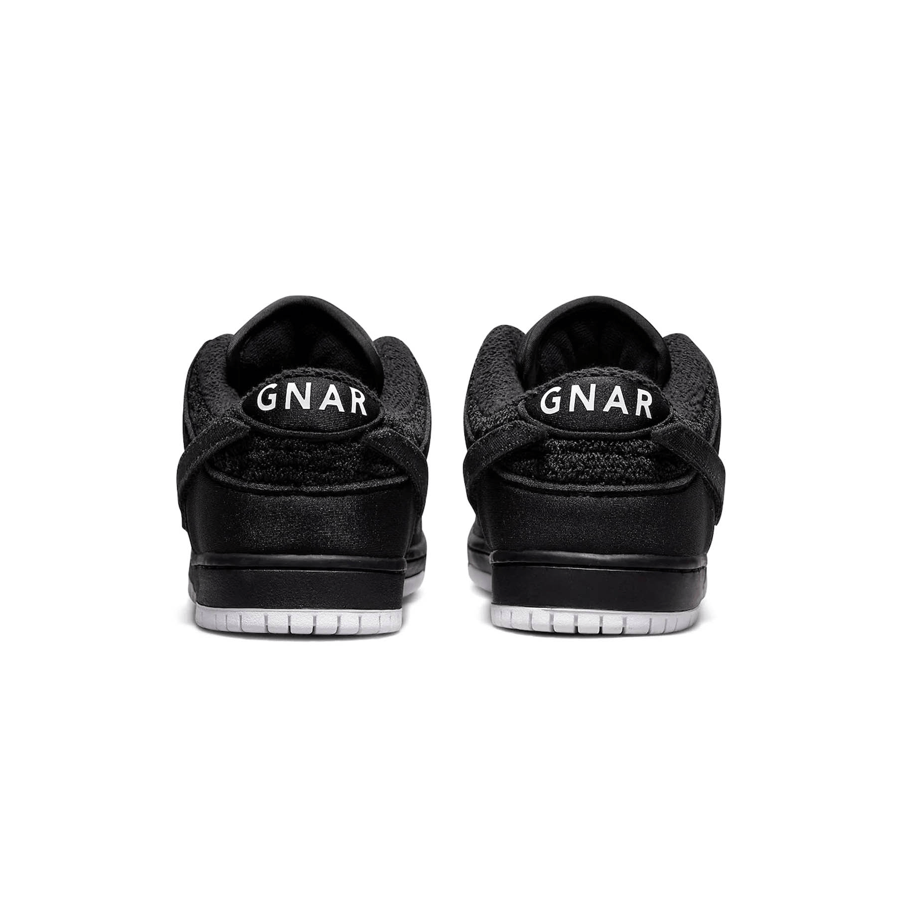 Gnarhunters x Nike Dunk Low SB 'Black' — UK 3 | EU 35.5 | US 3.5 — Top View