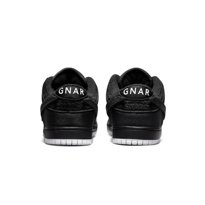 Gnarhunters x Nike Dunk Low SB 'Black' — UK 3 | EU 35.5 | US 3.5 — Top View