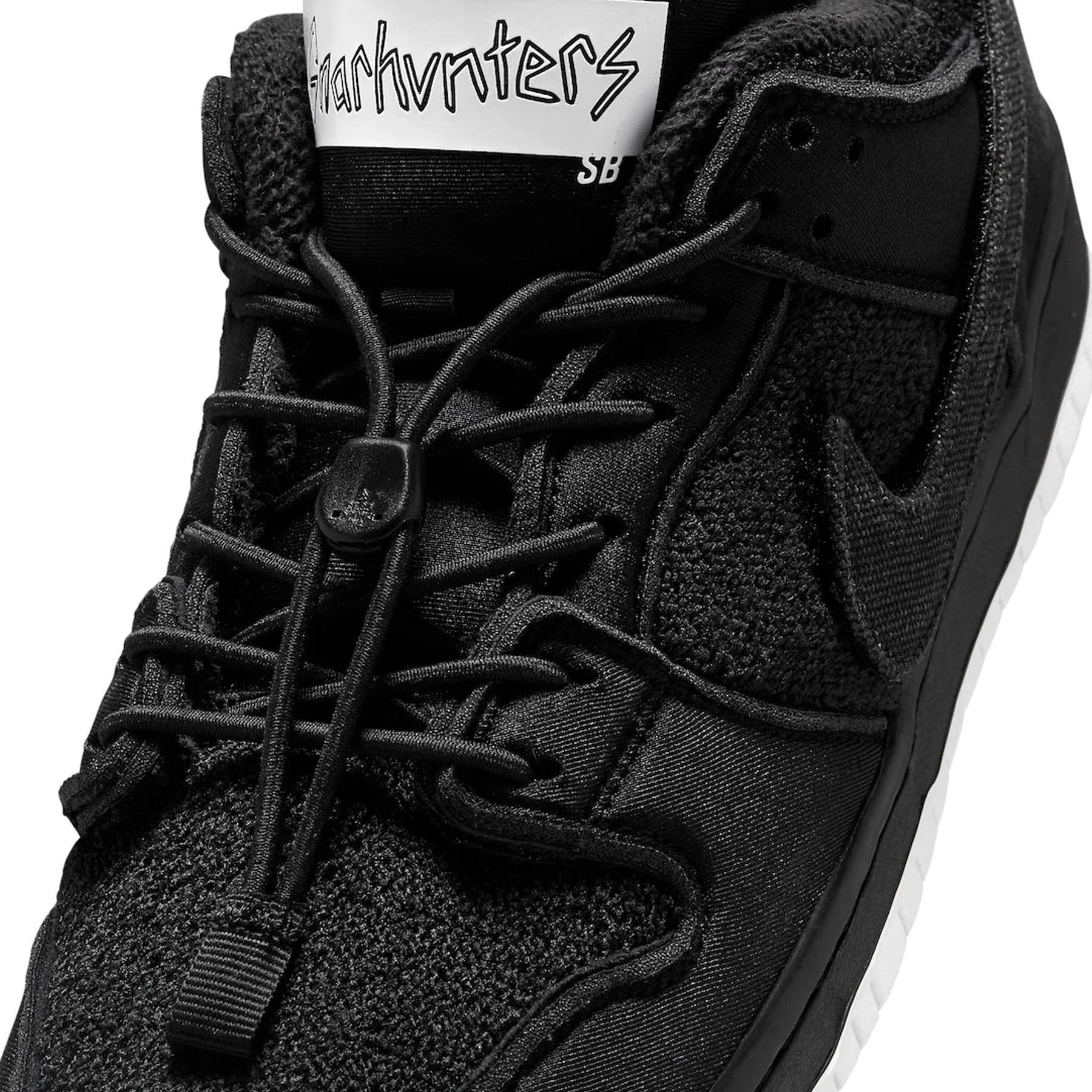 Gnarhunters x Nike Dunk Low SB 'Black' — UK 3 | EU 35.5 | US 3.5 — Alternate View 8