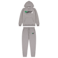 Trapstar Chenille Decoded Hooded Tracksuit - Black/Green Bee — XXS — Front View