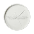 Virgil Abloh x IKEA MARKERAD "TEMPORARY" Wall Clock White — Front View
