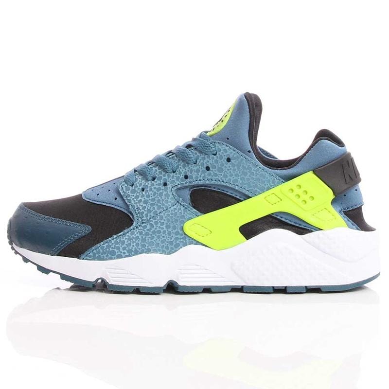 Nike Air Huarache LE Black-Space Blue-Volt — UK 3 | EU 35.5 | US 3.5 — Front View
