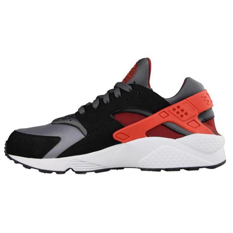 Nike Air Huarache "Dark Grey-Challenge Red-Black" — UK 3 | EU 35.5 | US 3.5 — Front View