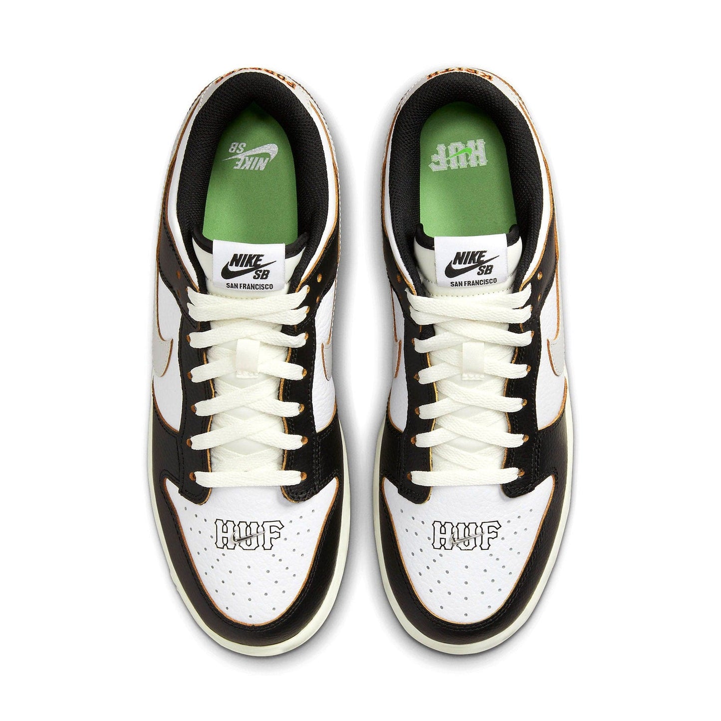 Nike Dunk Low SB x HUF 'San Francisco' — UK 3 | EU 35.5 | US 3.5 — Back View