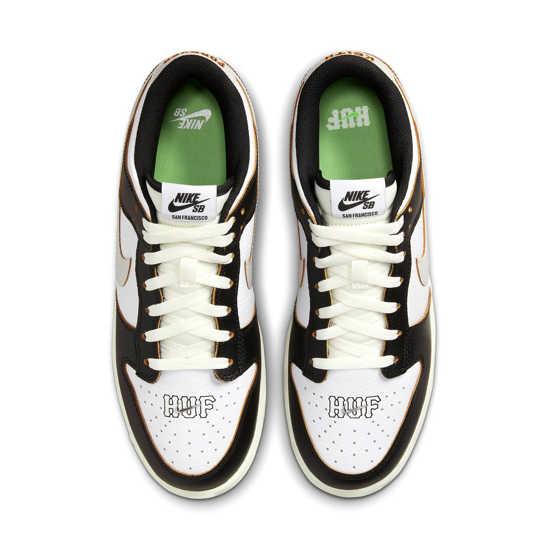 Nike Dunk Low SB x HUF 'San Francisco' — UK 3 | EU 35.5 | US 3.5 — Back View