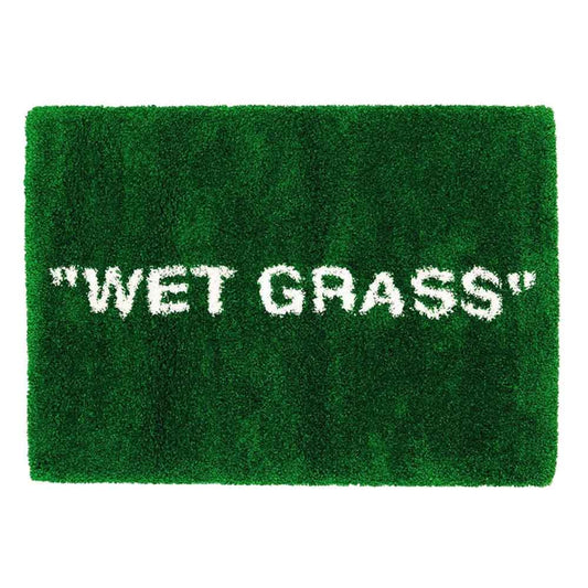 Virgil Abloh x IKEA MARKERAD "WET GRASS" Rug Green — Front View