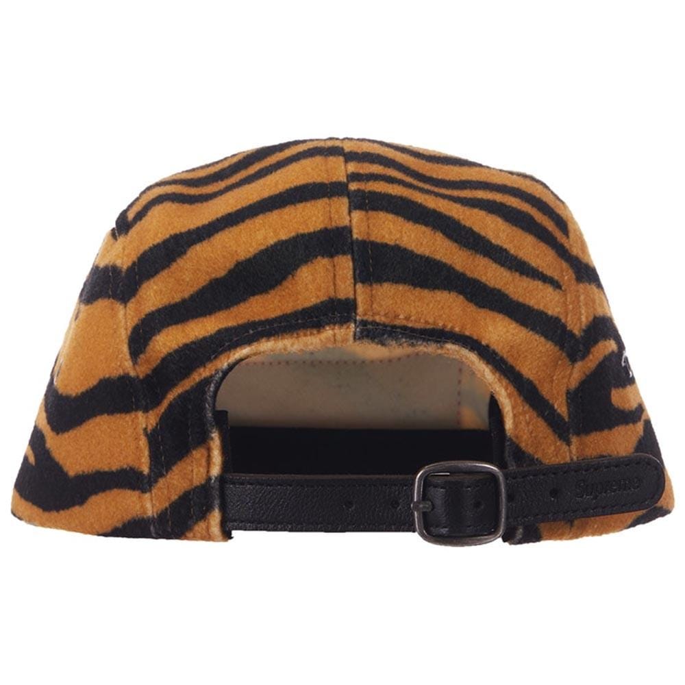 Supreme Wool Camp Cap SS19 Tiger Stripe — Side View