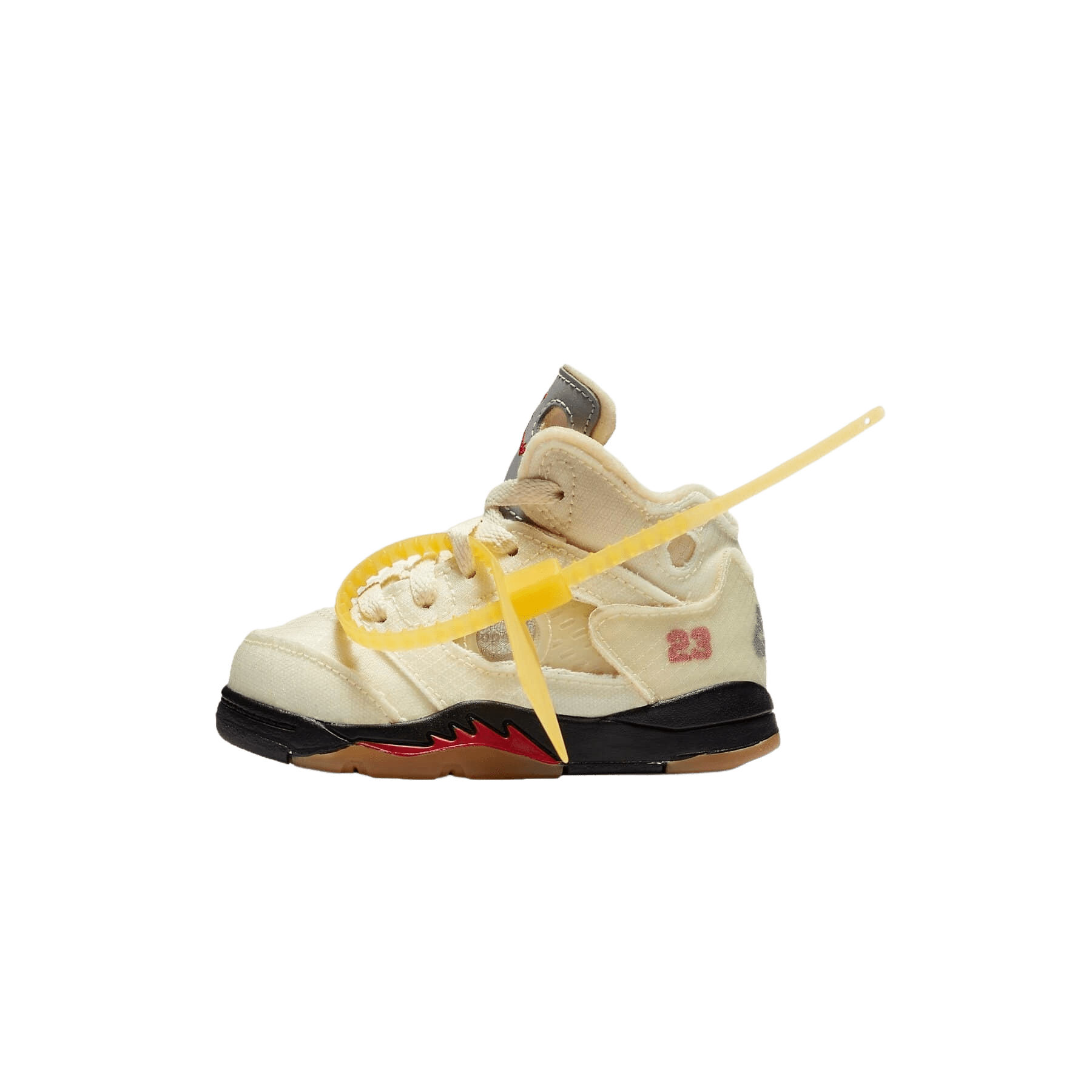 Off-White x Air Jordan 5 Retro SP TD 'Sail' — UK 0C | EU 15 | US 0C — Front View