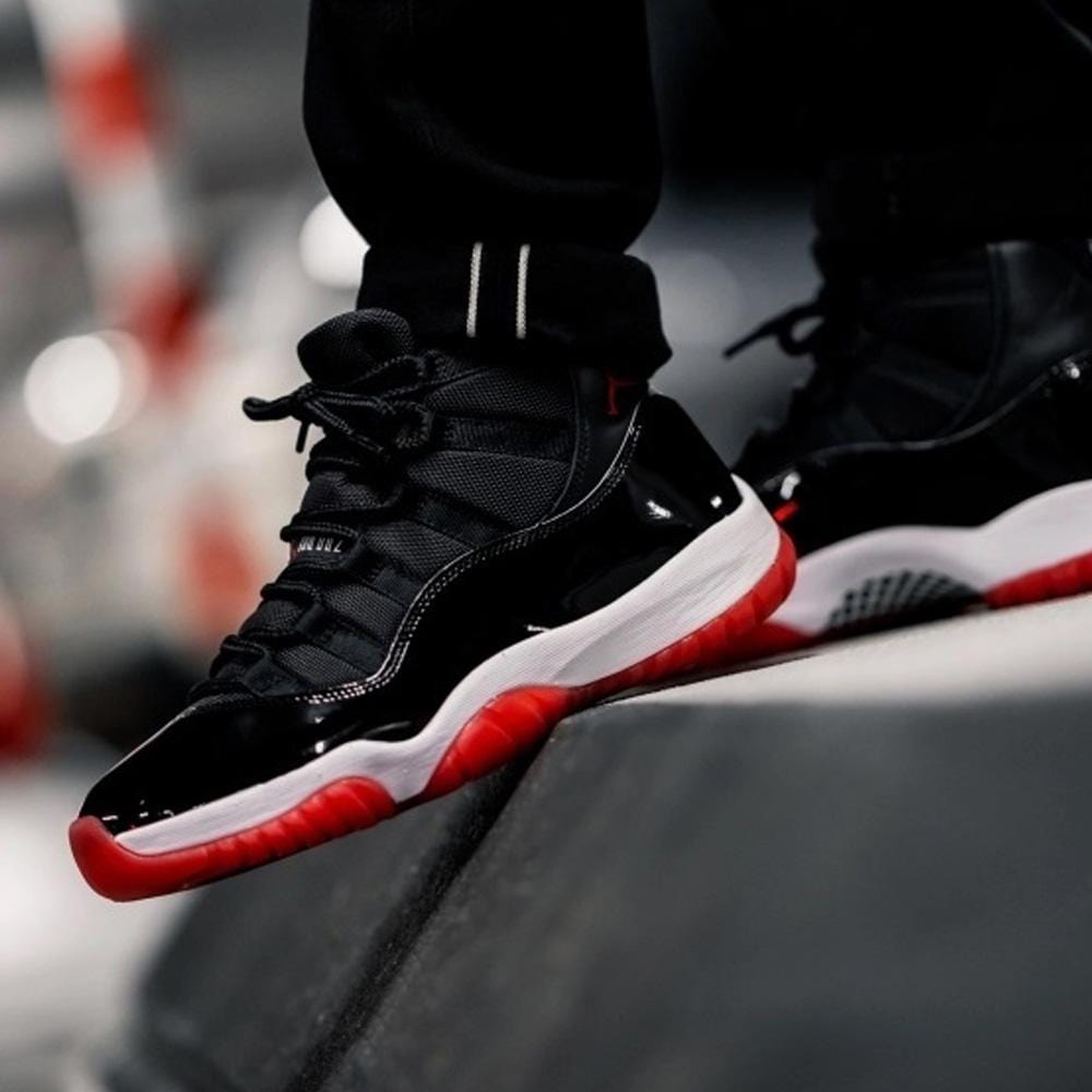 Air Jordan 11 Retro GS 'Bred' 2019 — UK 13.5 | EU 32 | US 1Y — Lifestyle View