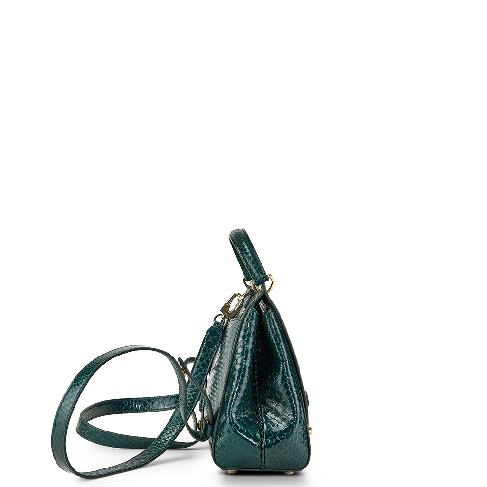 Asprey Backpack Tote in Green, Exotic — Alternate View 9
