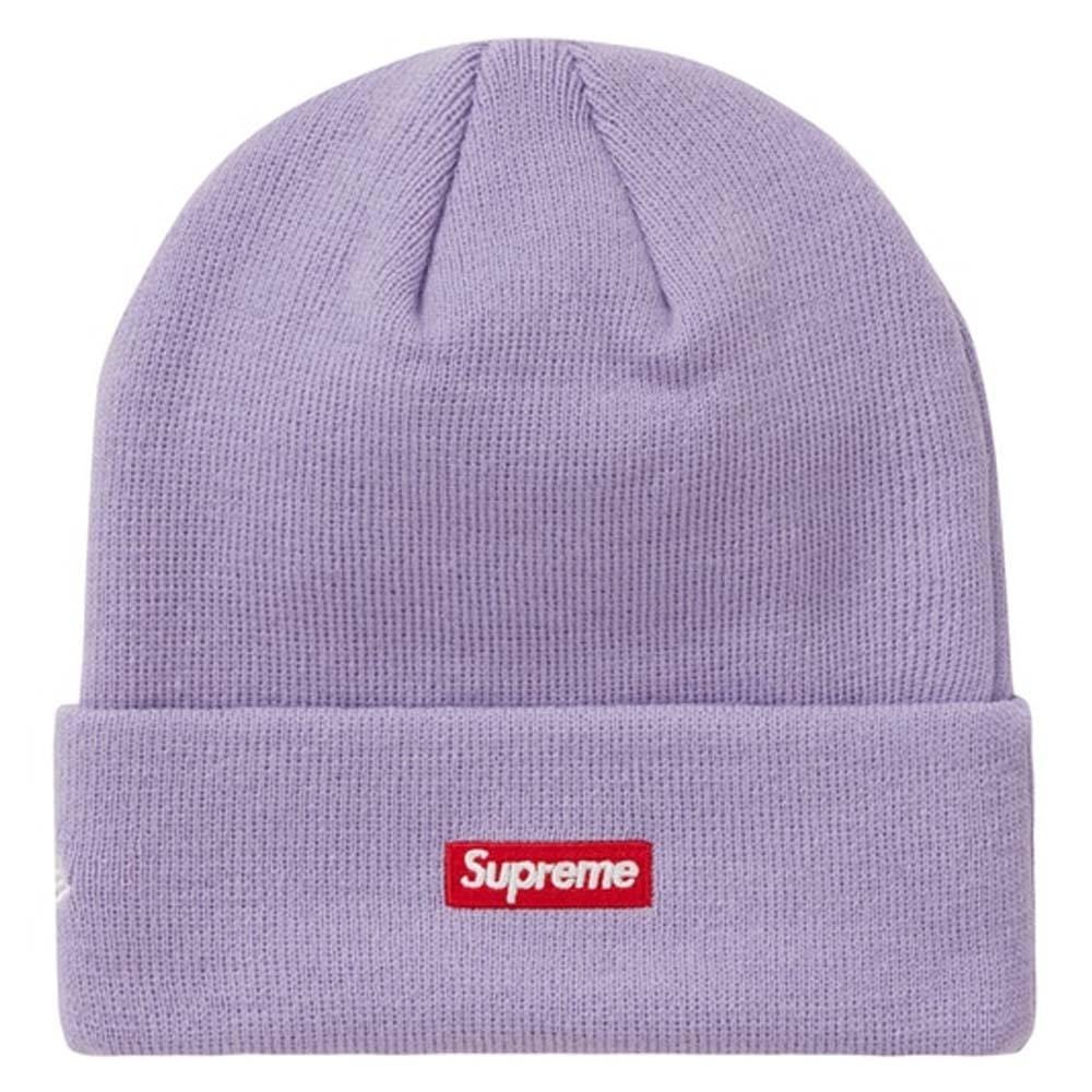 Supreme New Era S Logo Beanie (FW 19) Light Violet — Side View