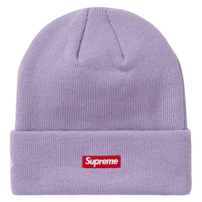 Supreme New Era S Logo Beanie (FW 19) Light Violet — Side View