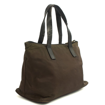 Prada Tote Nylon Tote Bag in Green, Nylon — Alternate View 9