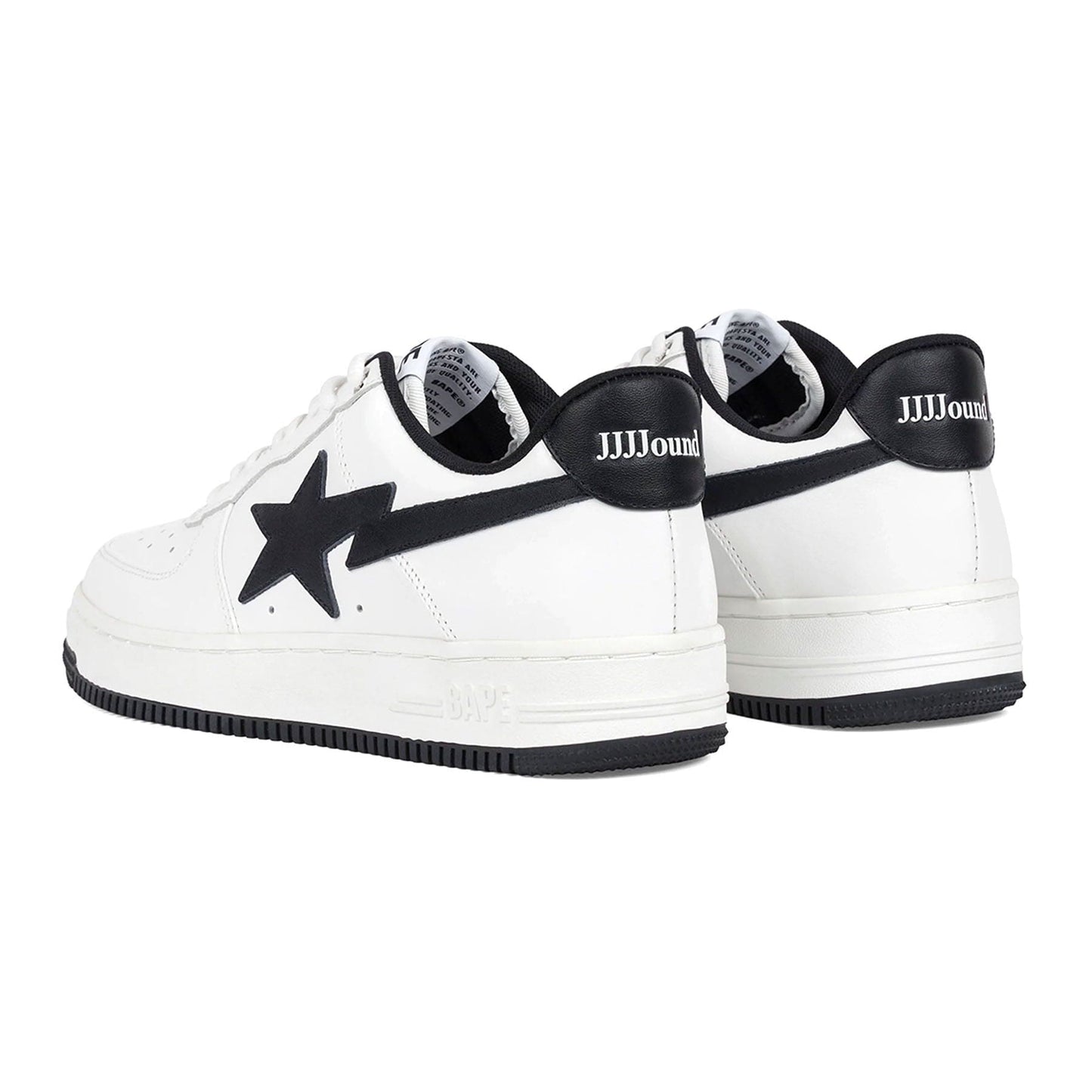 JJJJound x Bapesta 'White Navy' — UK 4 | EU 37.5 | US 5 — Back View