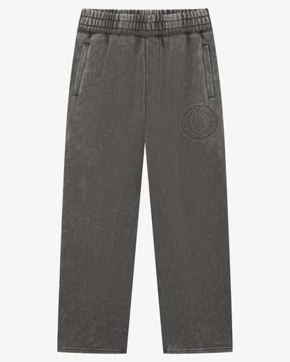 Magiri Embroidered Acid Wash Joggers 'Washed Grey' — Washed Grey — Size S — Front View