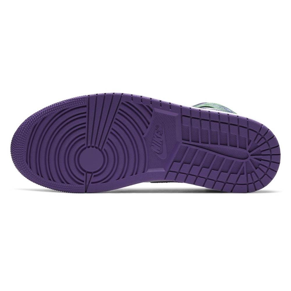 Air Jordan 1 Mid 'Hulk' — UK 3 | EU 35.5 | US 3.5 — Top View