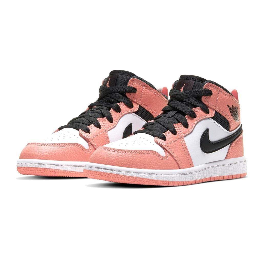 Air Jordan 1 Mid Children's 'Pink Quartz' (PS) — UK 0C | EU 15 | US 0C — Back View