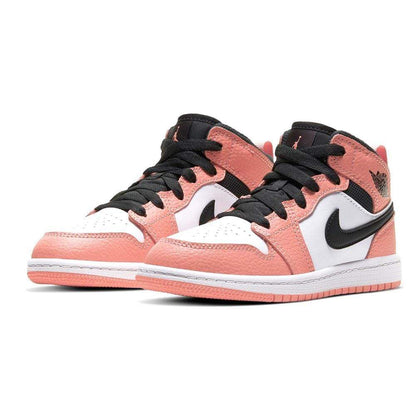Air Jordan 1 Mid Children's 'Pink Quartz' (PS) — UK 0C | EU 15 | US 0C — Back View
