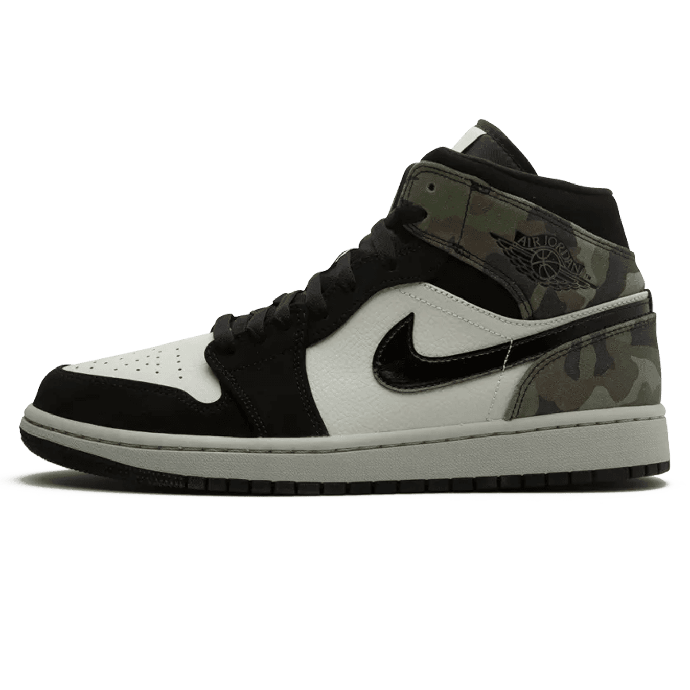 Air Jordan 1 Mid 'Camo' — UK 3 | EU 35.5 | US 3.5 — Front View