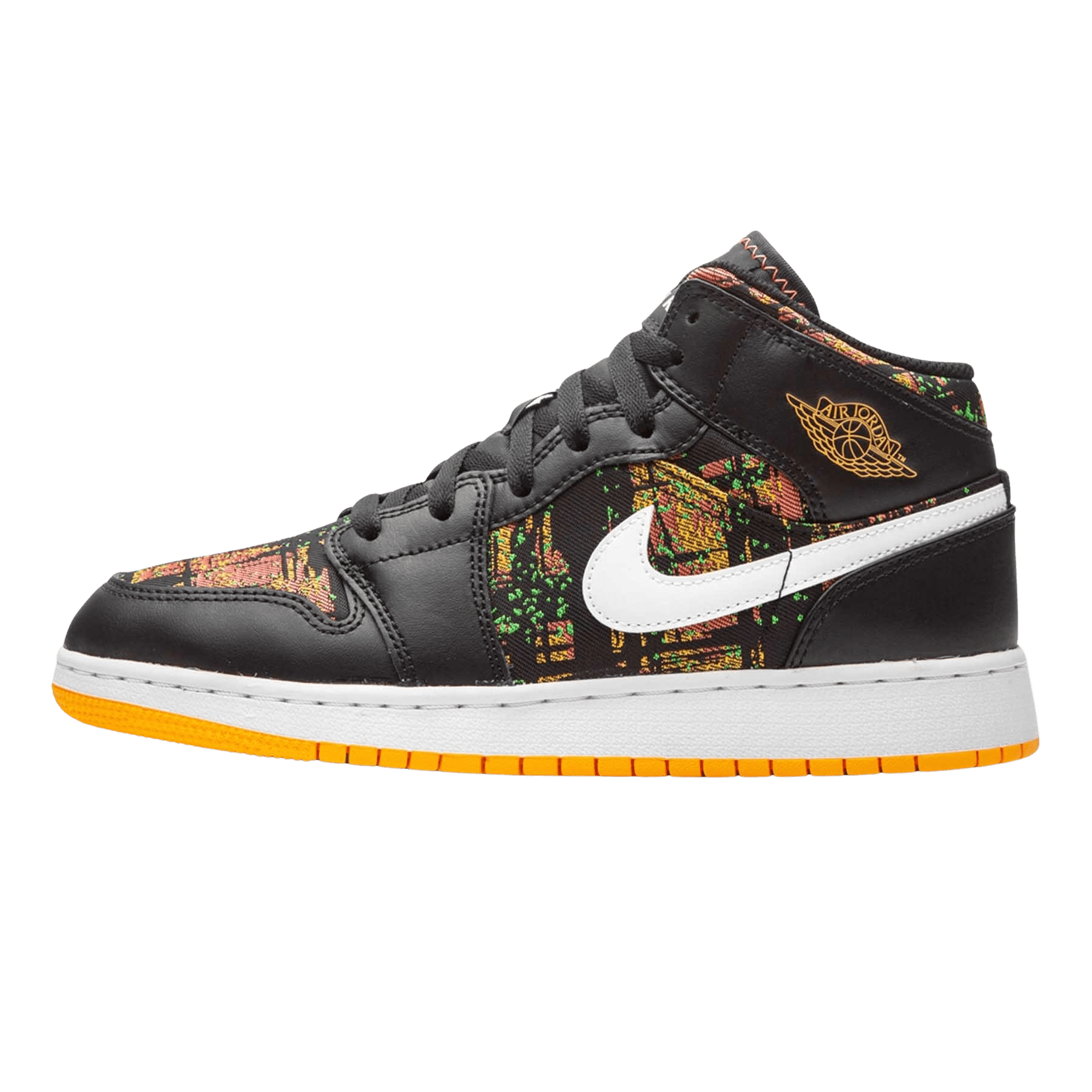 Air Jordan 1 Mid GS 'Black Laser Orange' — UK 13.5 | EU 32 | US 1Y — Front View