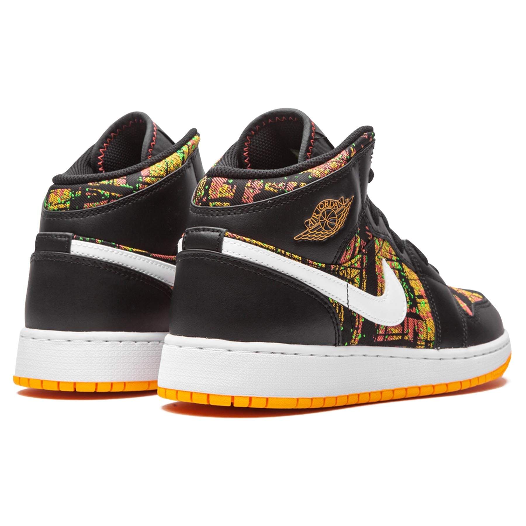 Air Jordan 1 Mid GS 'Black Laser Orange' — UK 13.5 | EU 32 | US 1Y — Top View