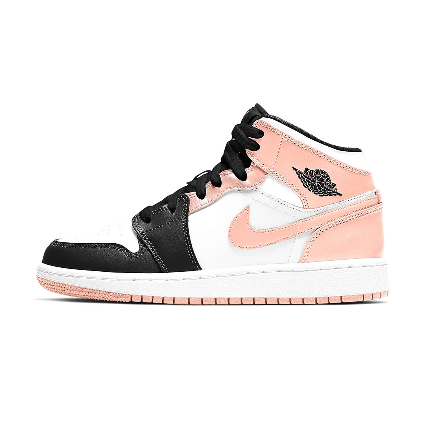 Air Jordan 1 Mid GS 'Crimson Tint' — UK 13.5 | EU 32 | US 1Y — Side View