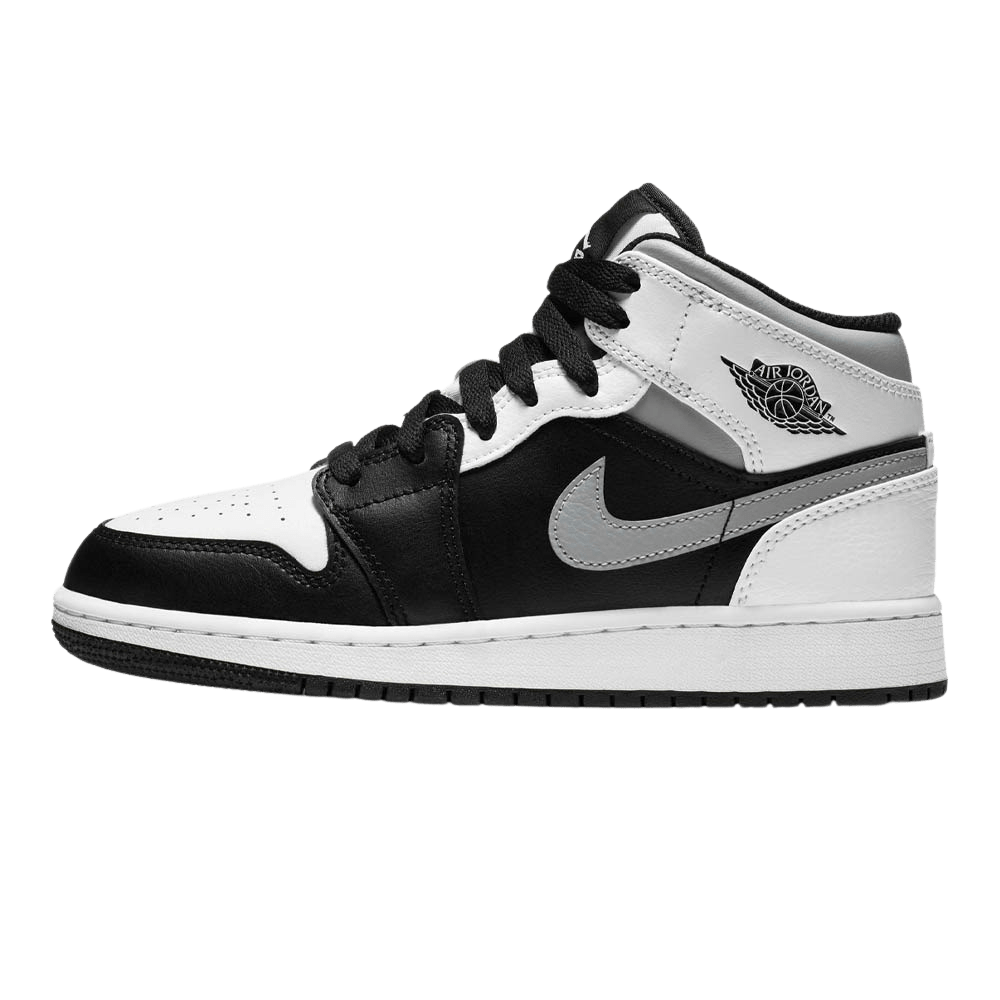 Air Jordan 1 Mid GS 'White Shadow' — UK 13.5 | EU 32 | US 1Y — Front View