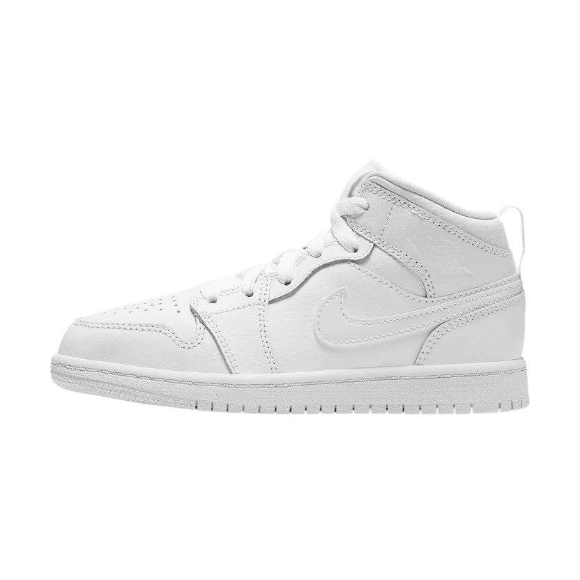Air Jordan 1 Mid PS Triple White — UK 0C | EU 15 | US 0C — Front View