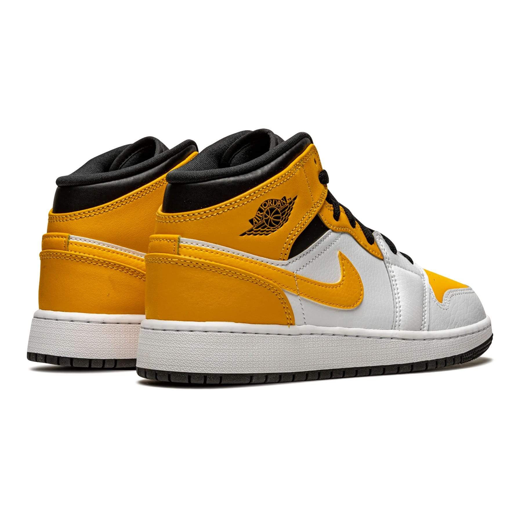 Air Jordan 1 Mid GS 'University Gold' — UK 13.5 | EU 32 | US 1Y — Back View