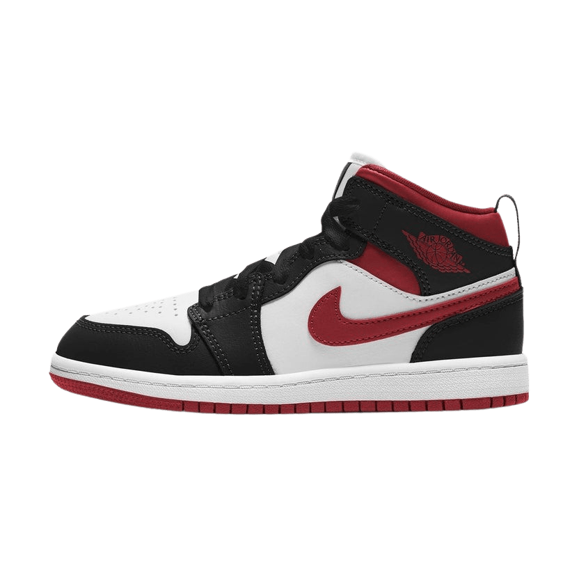 Air Jordan 1 Mid PS 'Black Gym Red' — UK 0C | EU 15 | US 0C — Front View
