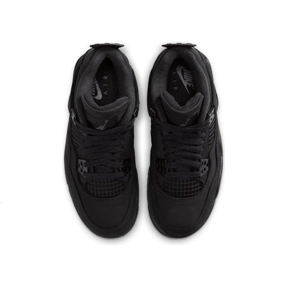 Jordan 4 Retro Black Cat 2025 GS — 3 UK — Back View