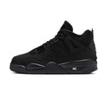 Jordan 4 Retro Black Cat 2025 GS — 3 UK — Front View