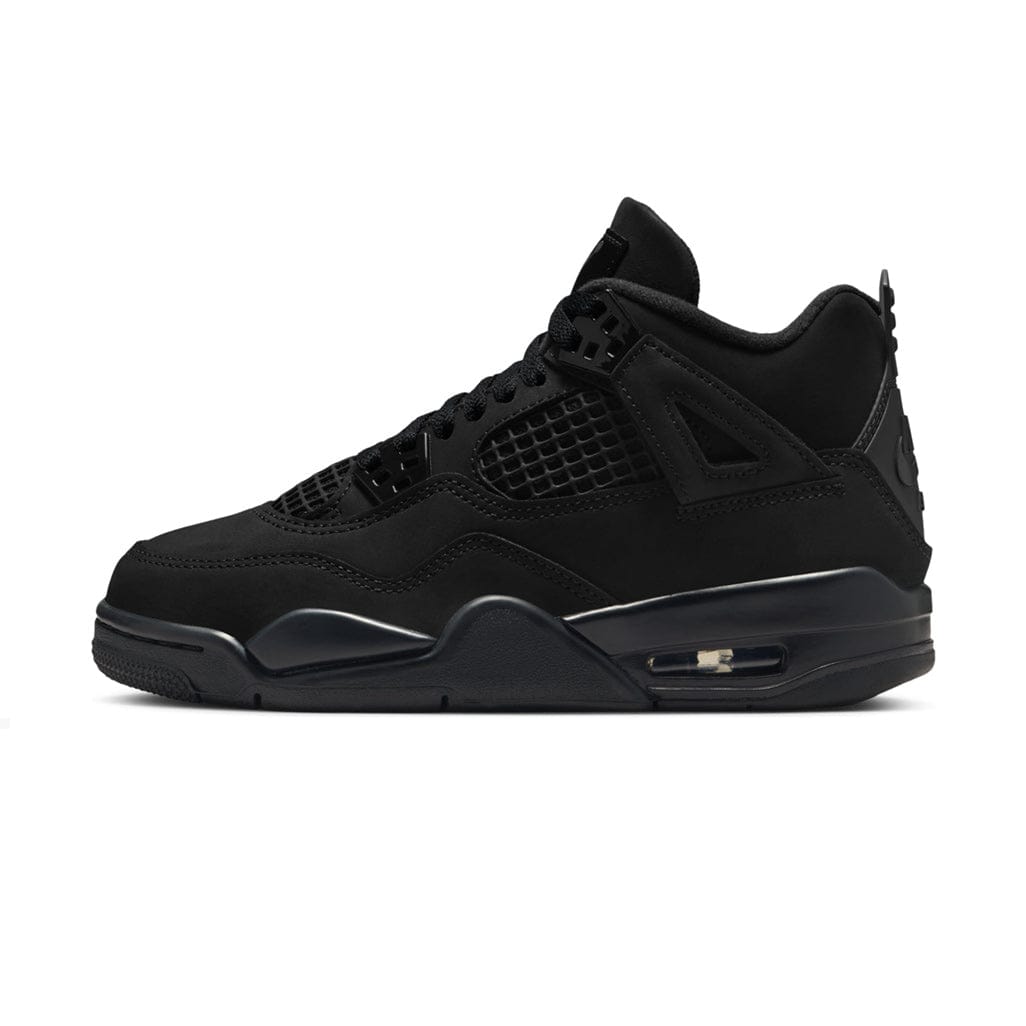 Jordan 4 Retro Black Cat 2025 GS — 3 UK — Front View