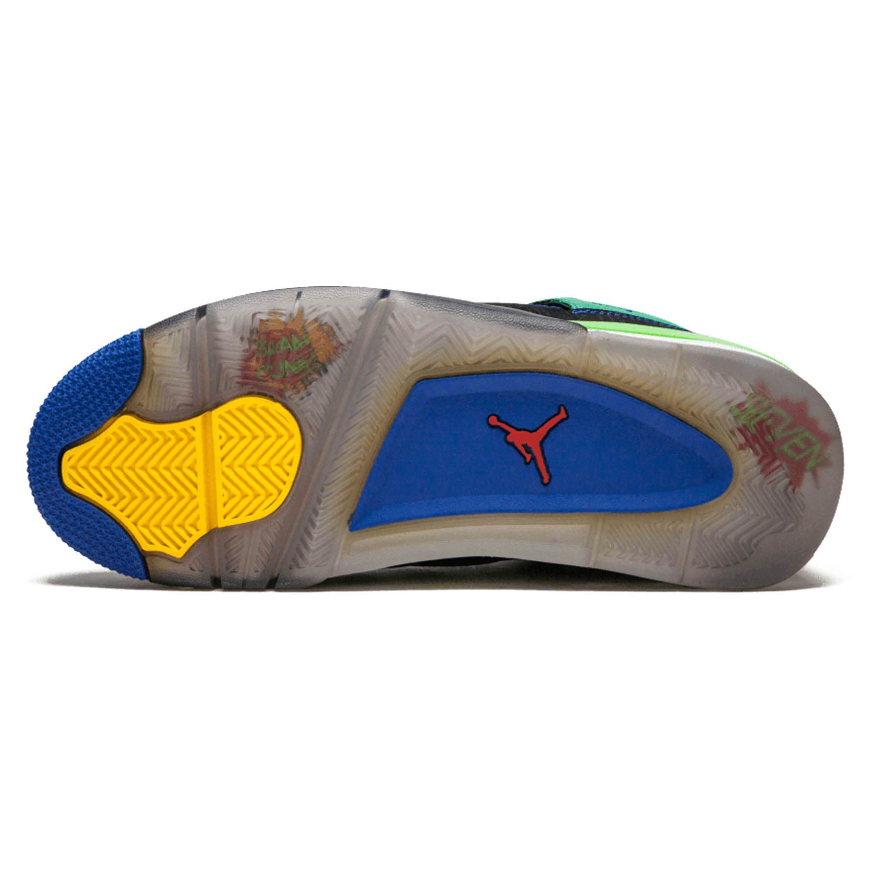 Air Jordan 4 Retro 'Doernbecher' — UK 3 | EU 35.5 | US 3.5 — Top View