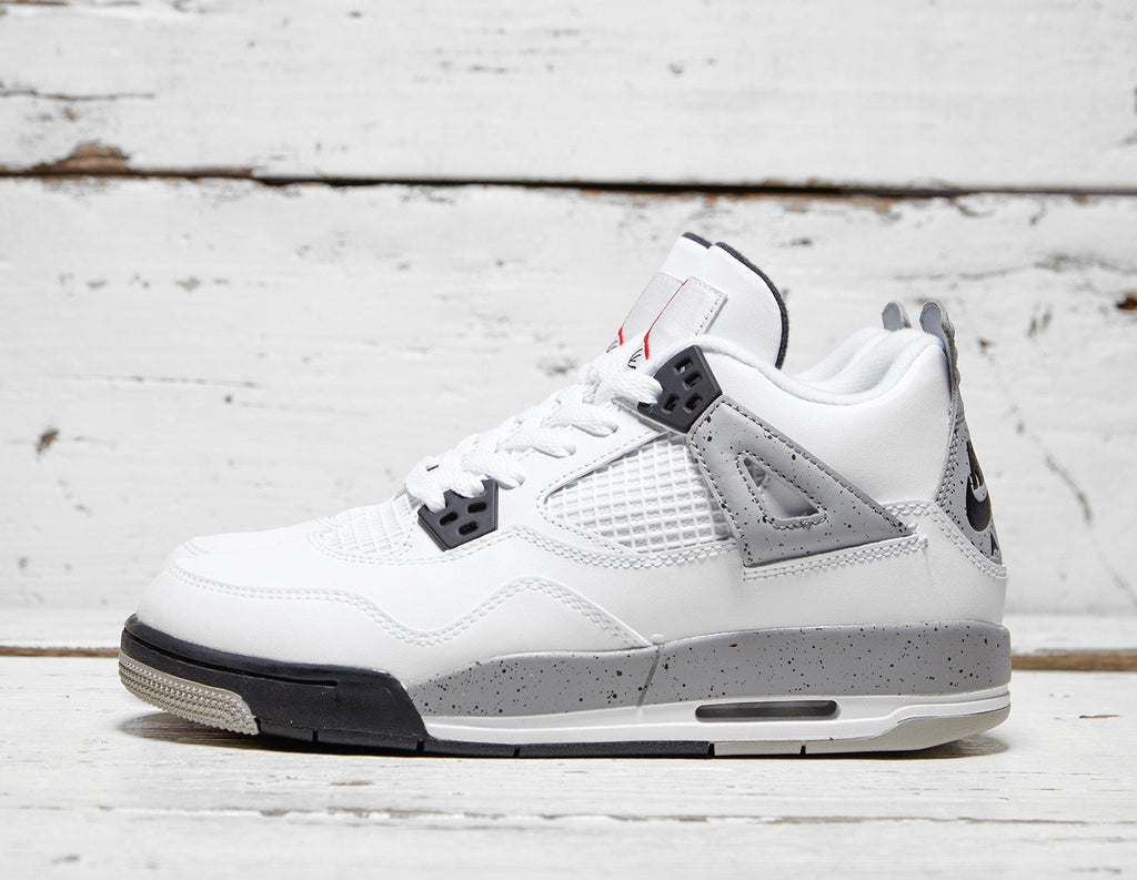 AIR JORDAN 4 89 OG WHITE CEMENT JUNIOR — UK 13.5 | EU 32 | US 1Y — Lifestyle View
