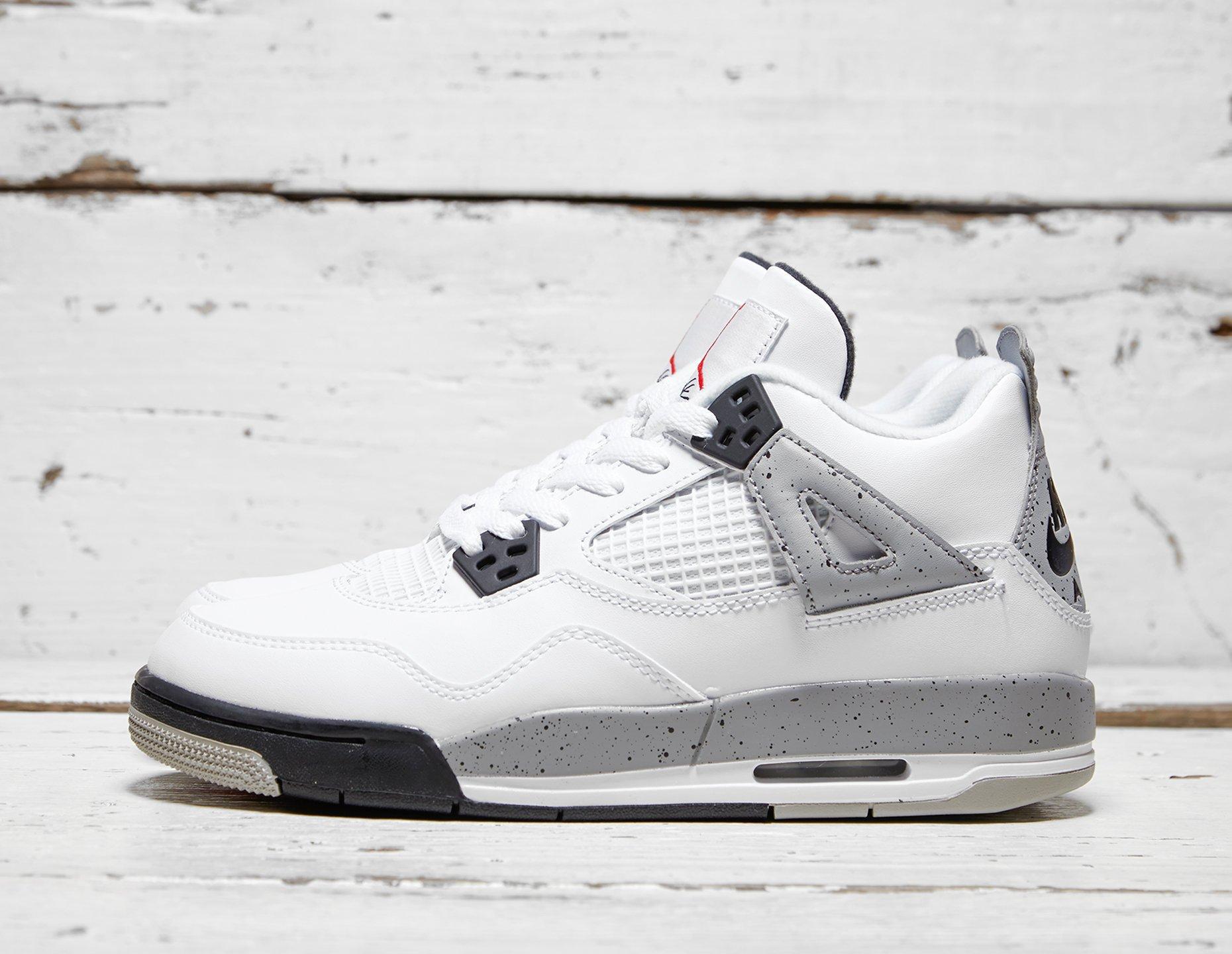 AIR JORDAN 4 89 OG WHITE CEMENT JUNIOR — UK 13.5 | EU 32 | US 1Y — Lifestyle View