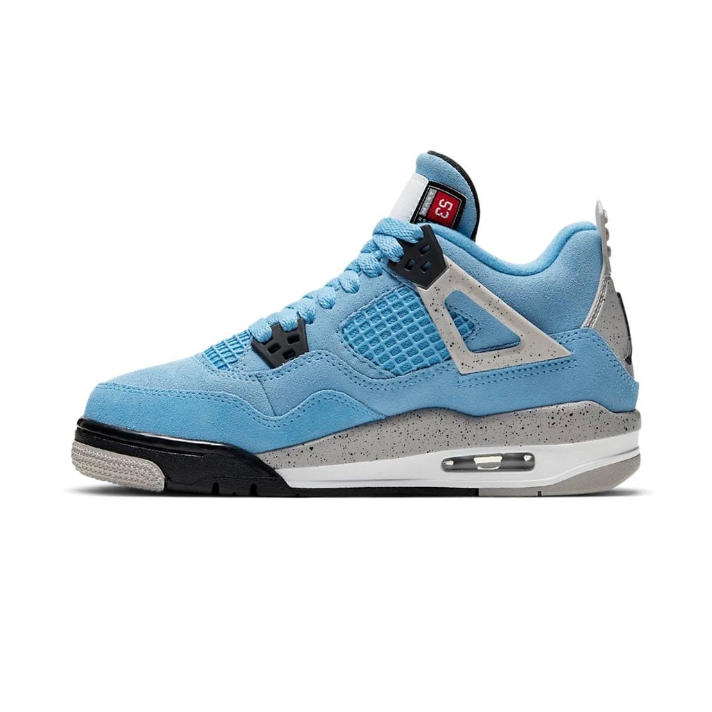 Air Jordan 4 Retro University Blue GS — 3.5 UK — Side View